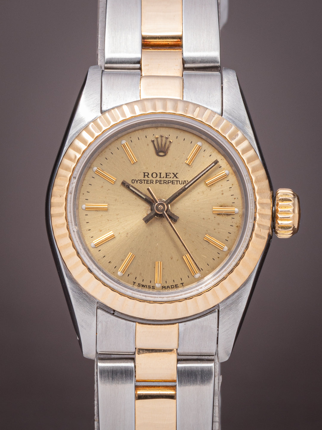 Rolex Stainless Steel and 18k Yellow Gold Women's Oyster Perpetual (67193)