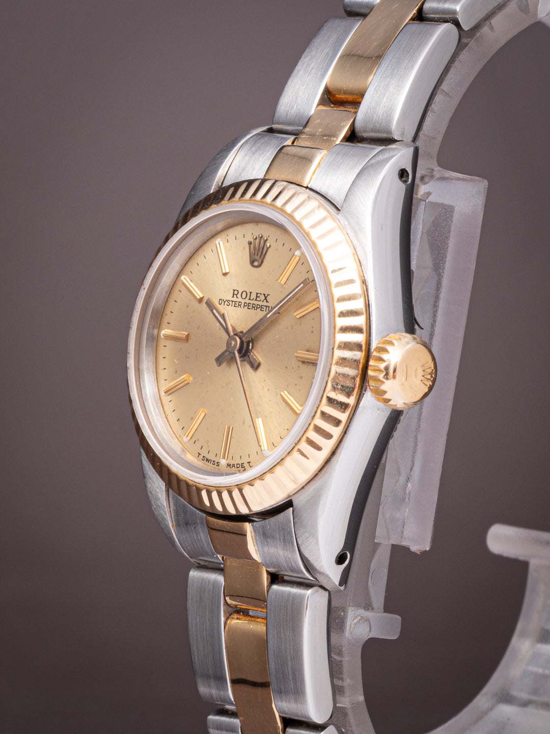 Rolex Stainless Steel and 18k Yellow Gold Women's Oyster Perpetual (67193)