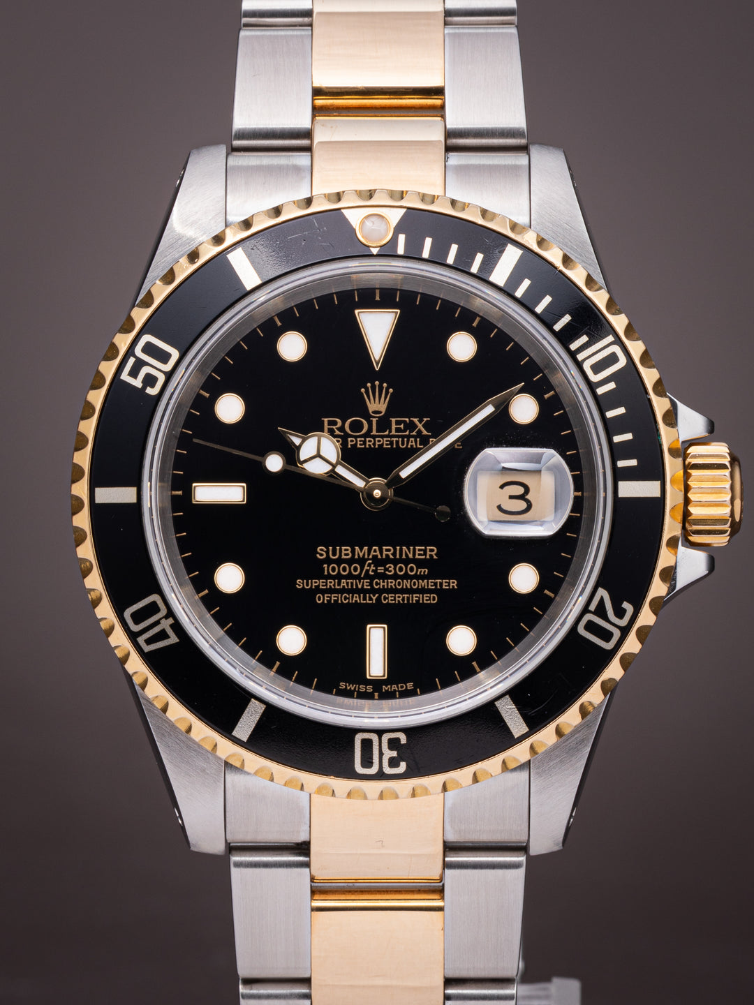 Rolex Stainless Steel and 18k Yellow Gold Submariner Date (16613)