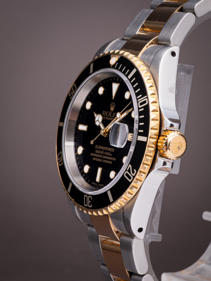 Rolex Stainless Steel and 18k Yellow Gold Submariner Date (16613)