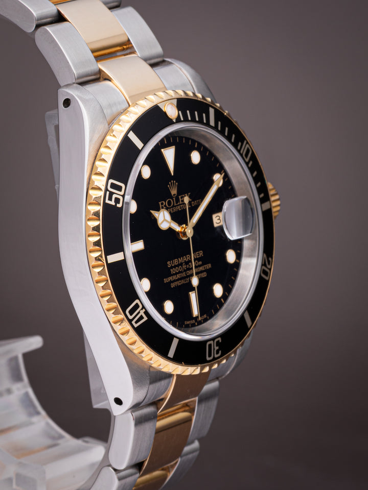 Rolex Stainless Steel and 18k Yellow Gold Submariner Date (16613)