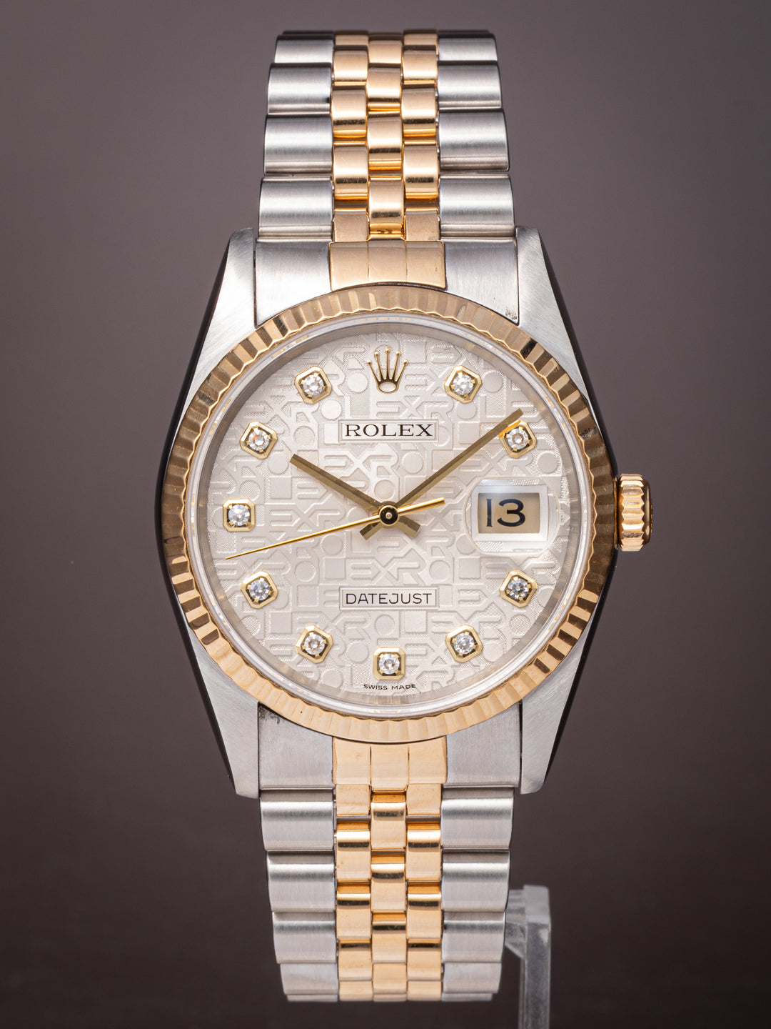 Rolex Stainless Steel and 18k Yellow Gold Datejust (16233)