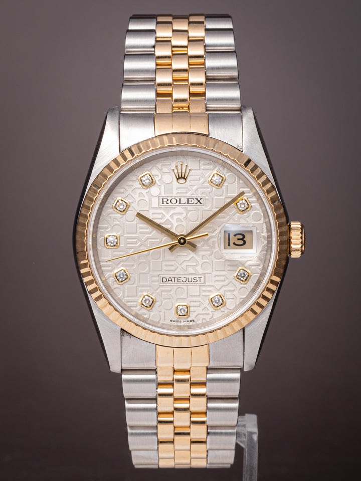 Rolex Stainless Steel and 18k Yellow Gold Datejust (16233)