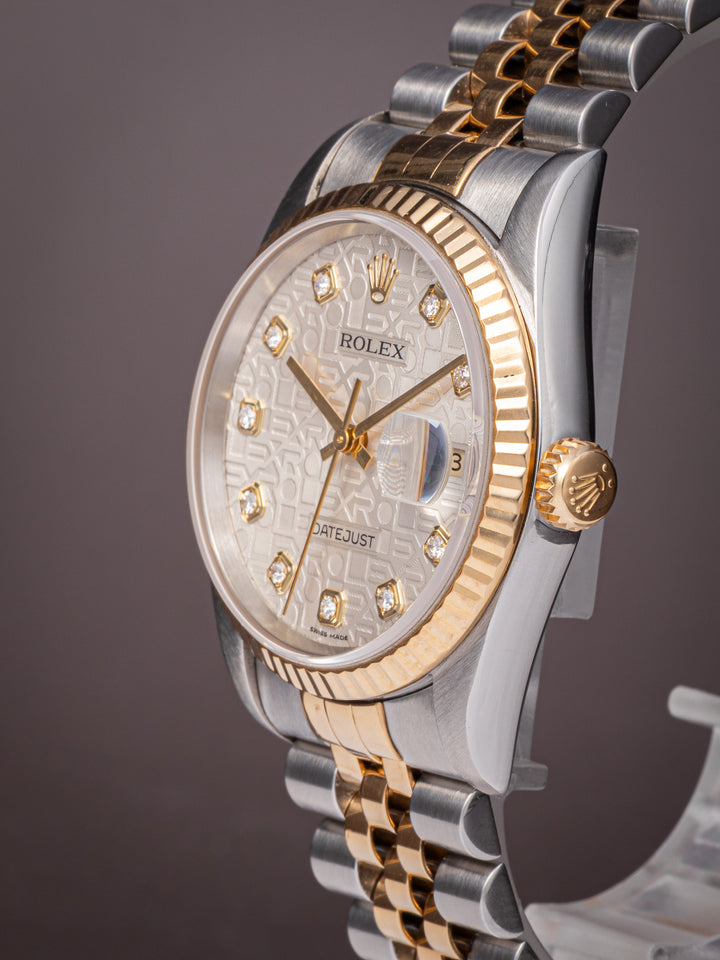 Rolex Stainless Steel and 18k Yellow Gold Datejust (16233)