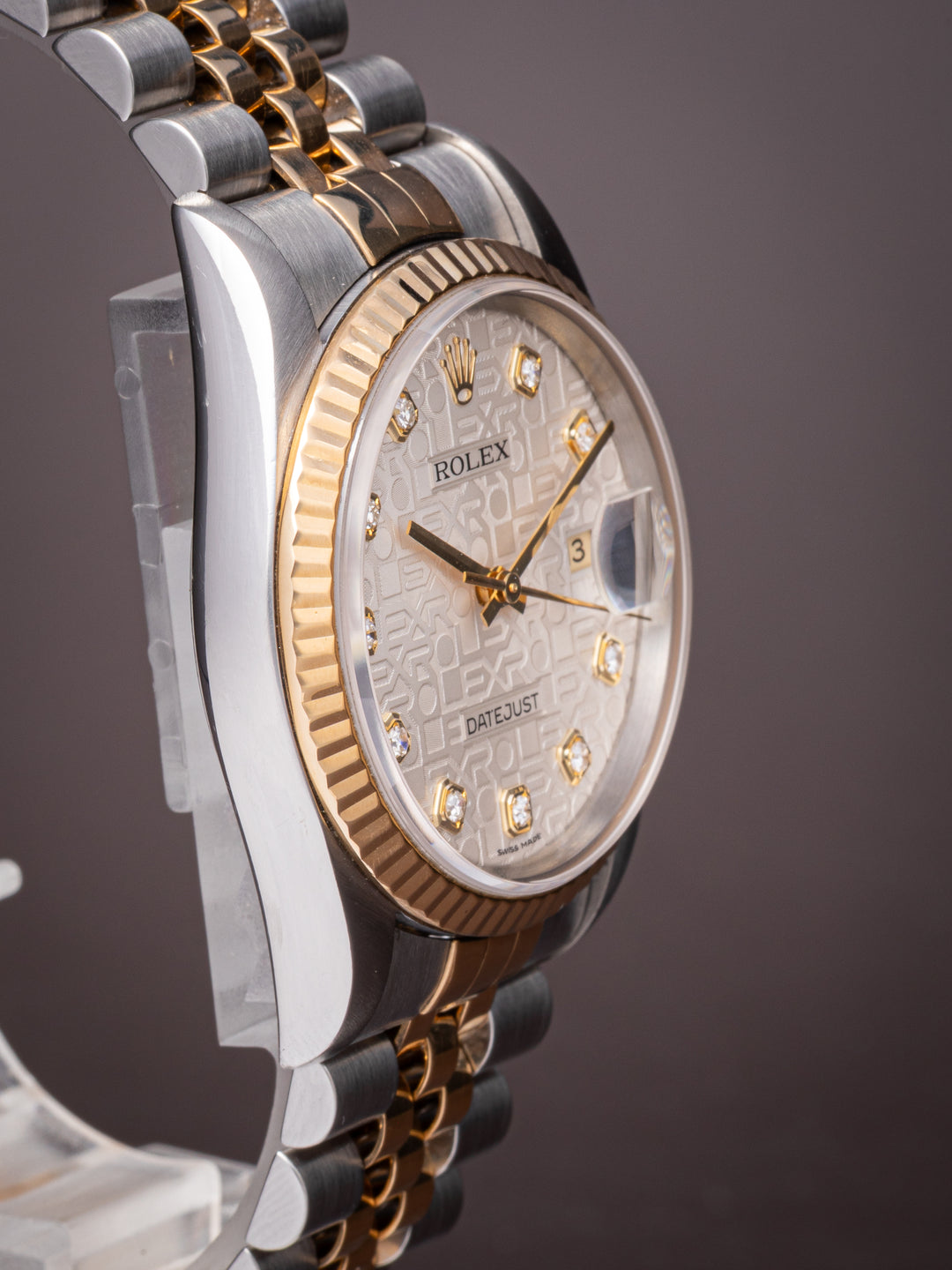 Rolex Stainless Steel and 18k Yellow Gold Datejust (16233)