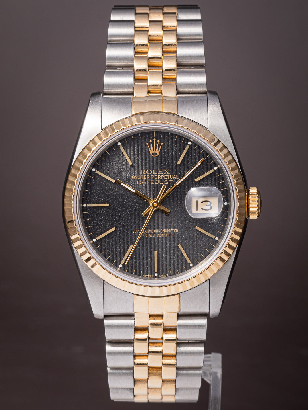 Rolex Stainless Steel and 18k Yellow Gold Datejust (16233)