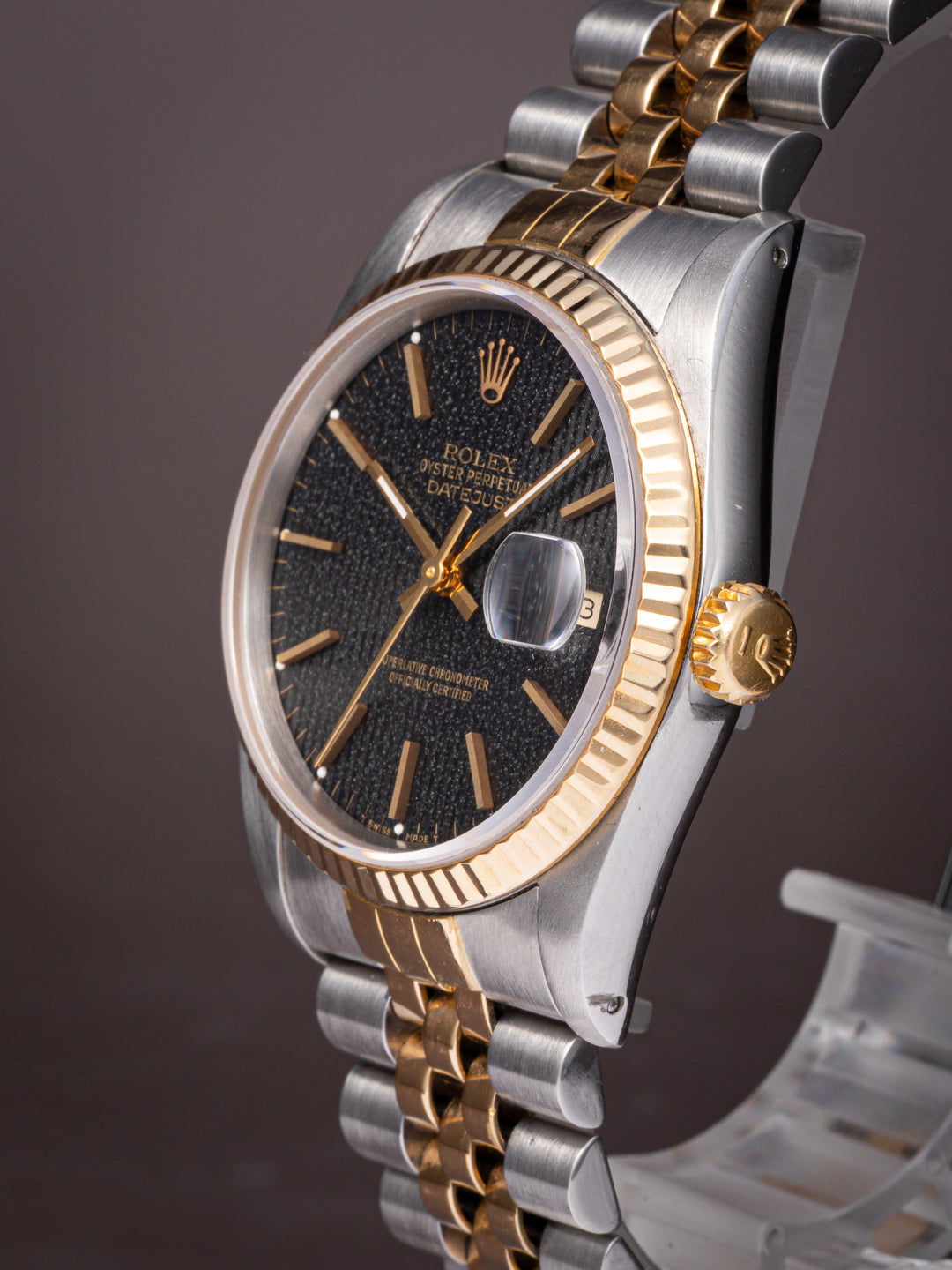 Rolex Stainless Steel and 18k Yellow Gold Datejust (16233)