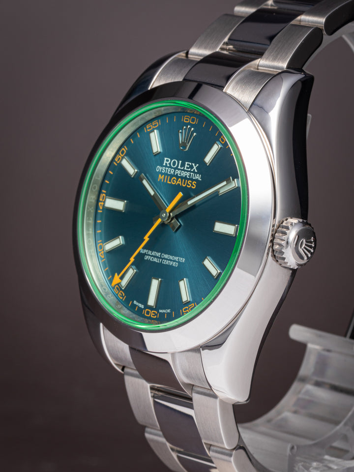 Rolex Stainless Steel Milgauss Z-Blue (116400GV)