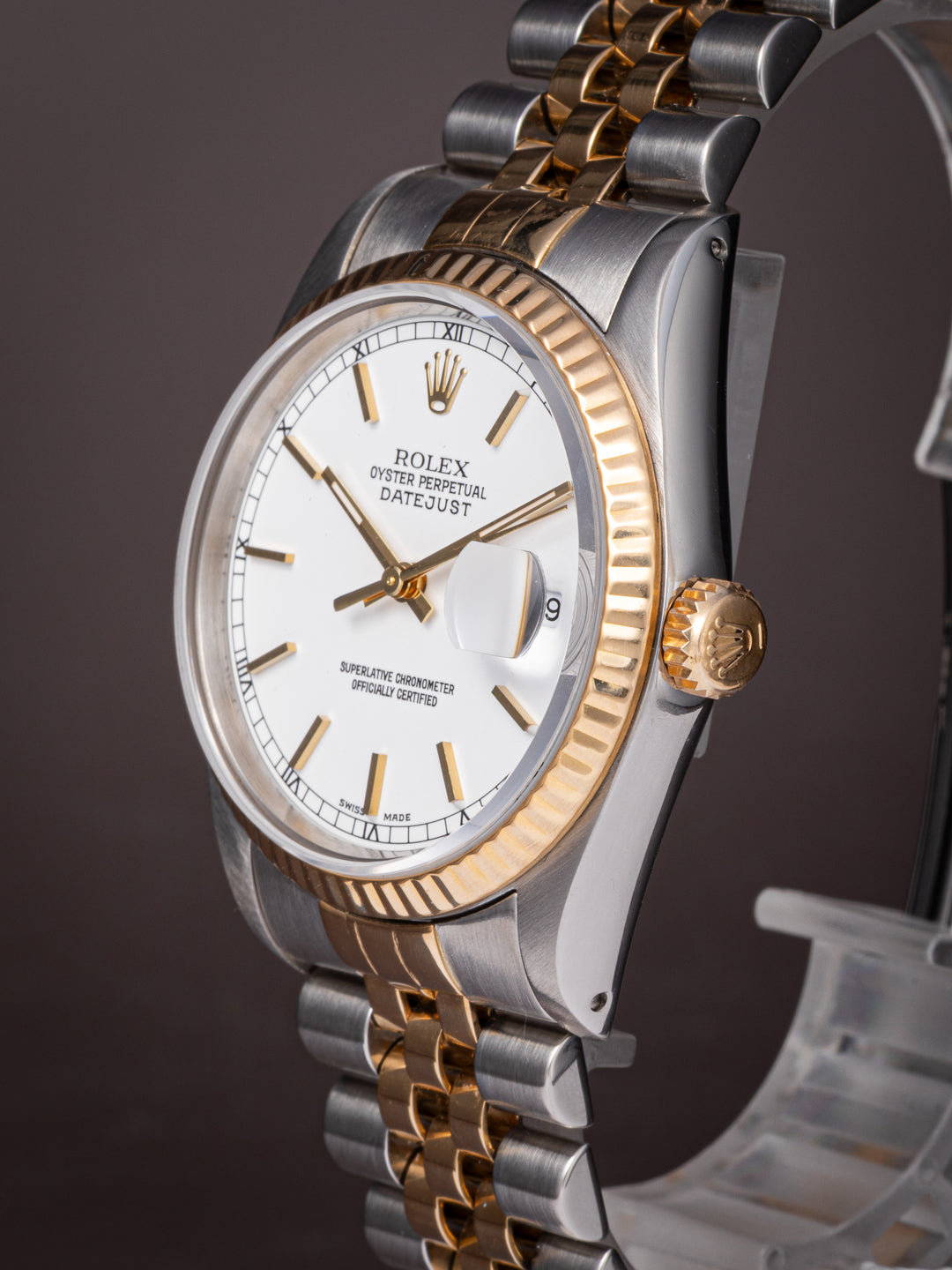 Rolex Stainless Steel and 18k Yellow Gold Datejust (16233)