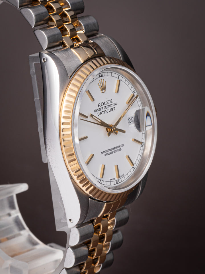 Rolex Stainless Steel and 18k Yellow Gold Datejust (16233)