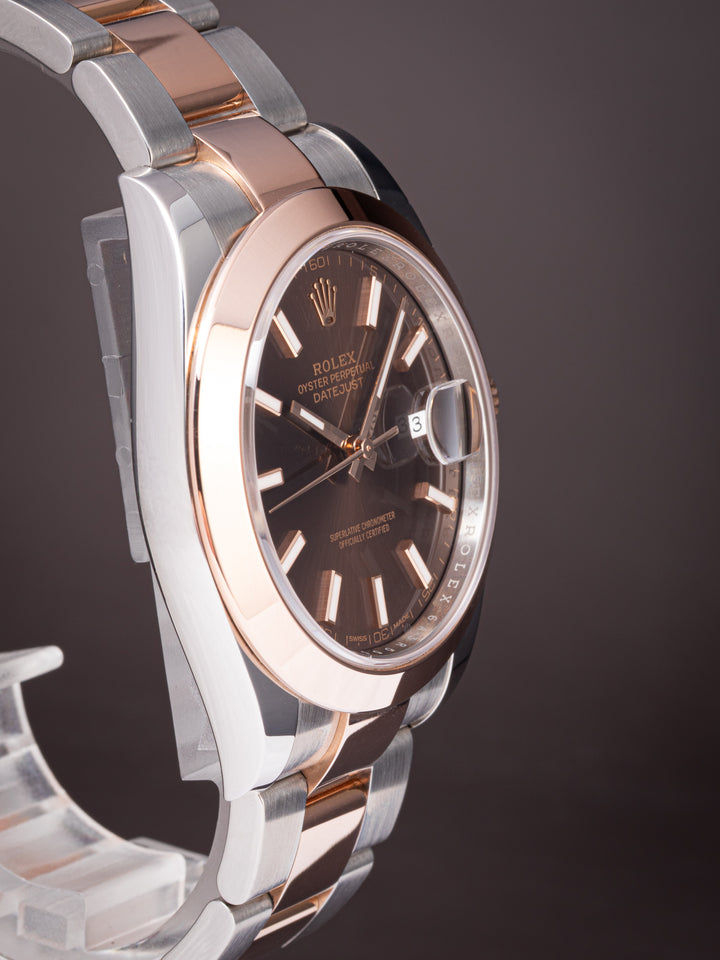Rolex Stainless Steel and 18k Rose Gold Datejust 41 (126301)