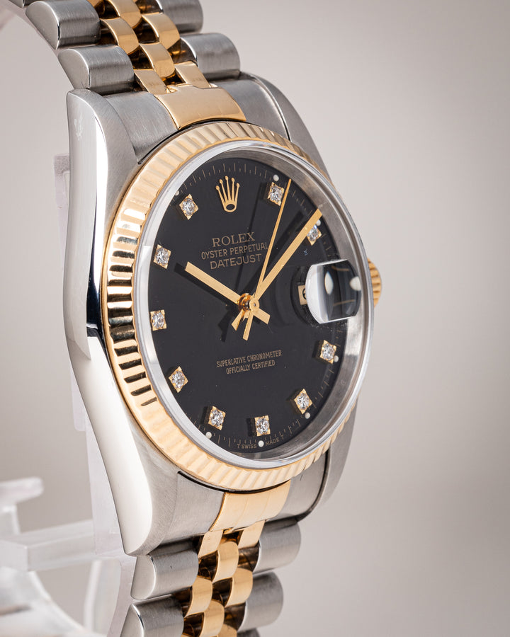 Rolex Stainless Steel and 18k Yellow Gold Datejust (16233)