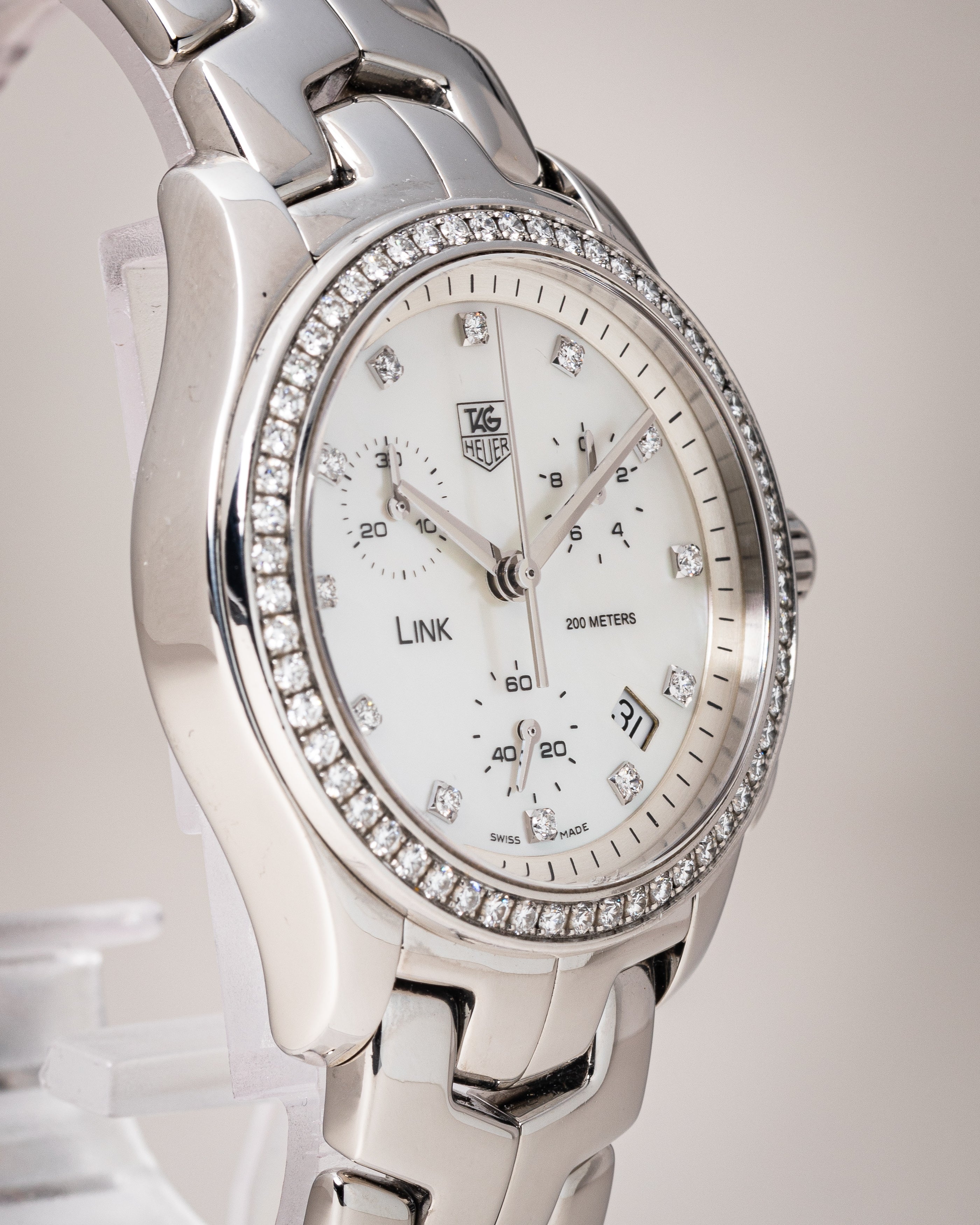 TAG Heuer Stainless Steel Women's Link Chronograph (CJF1314