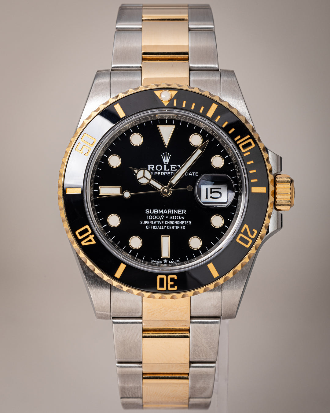 Rolex Stainless Steel and 18k Yellow Gold Submariner Date (126613LN)