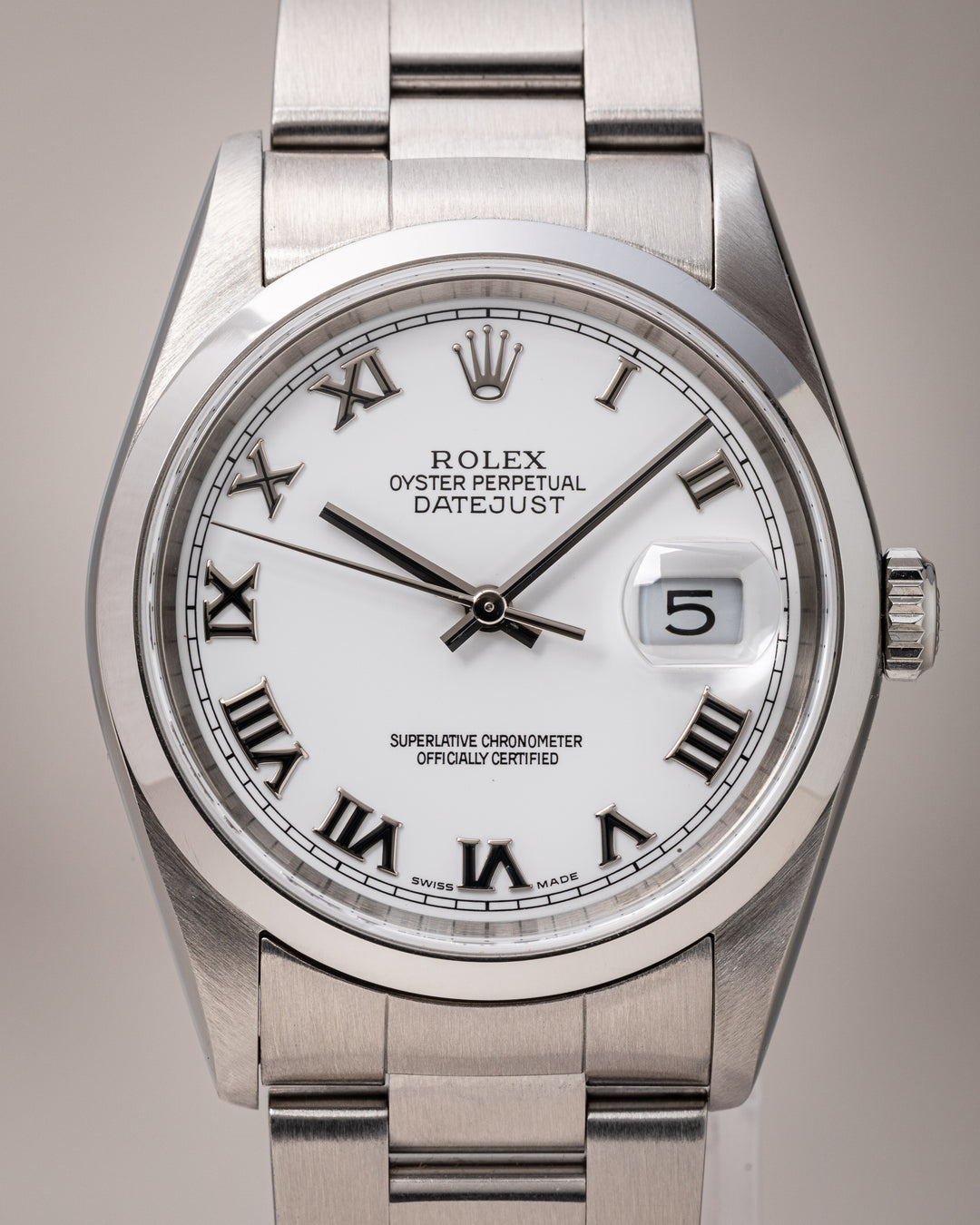 Rolex Stainless Steel Datejust (16200)