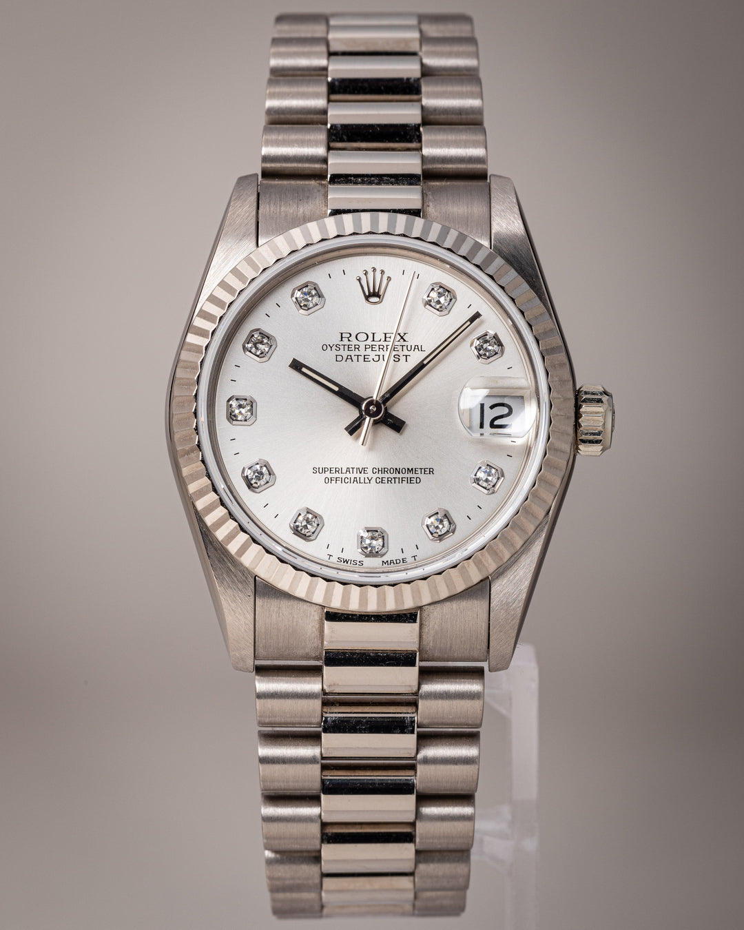 Rolex 18k White Gold Women's Datejust (68279)