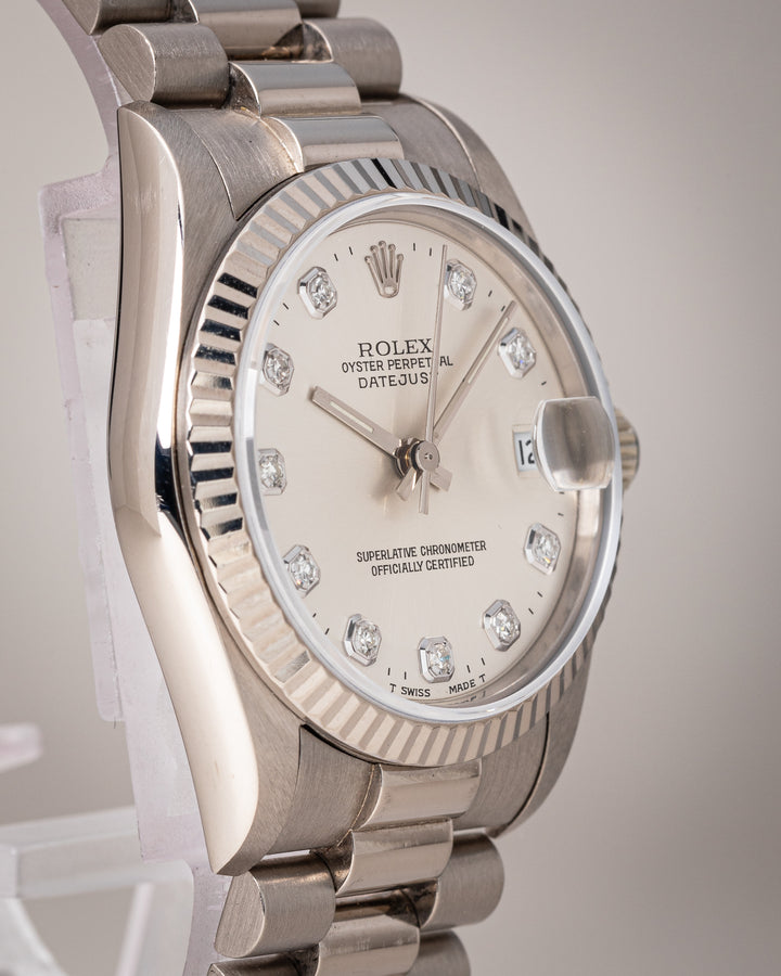 Rolex 18k White Gold Women's Datejust (68279)