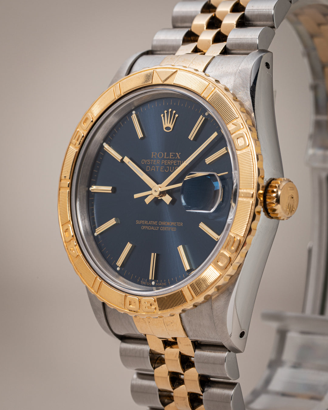 Rolex Stainless Steel and 18k Yellow Gold Datejust Turn-O-Graph (16263)