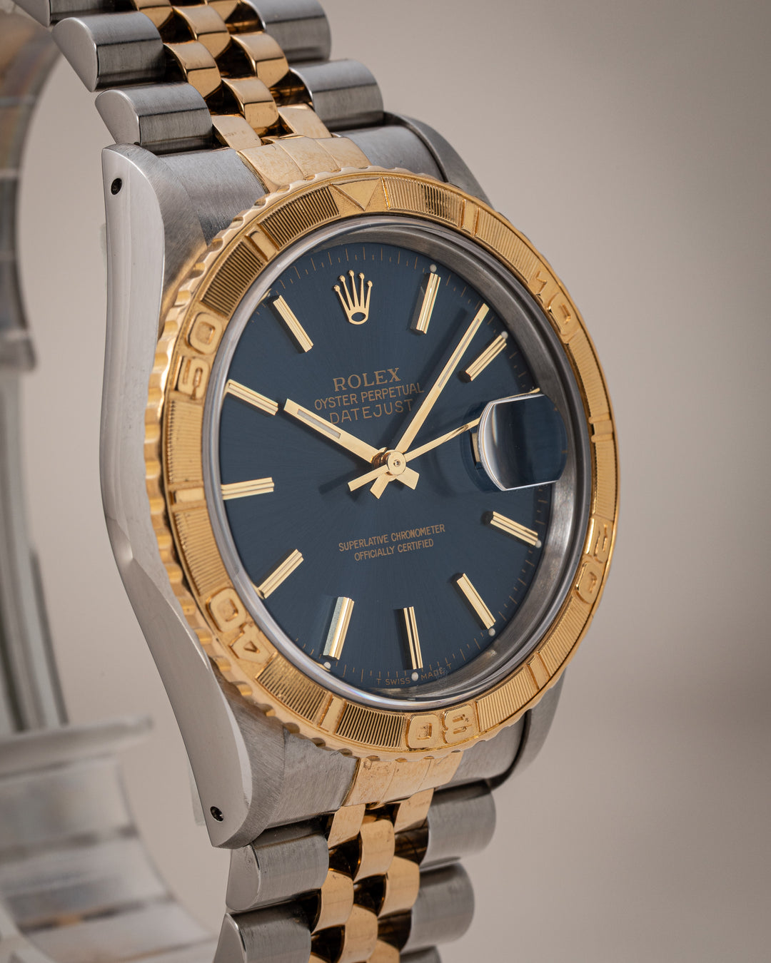 Rolex Stainless Steel and 18k Yellow Gold Datejust Turn-O-Graph (16263)