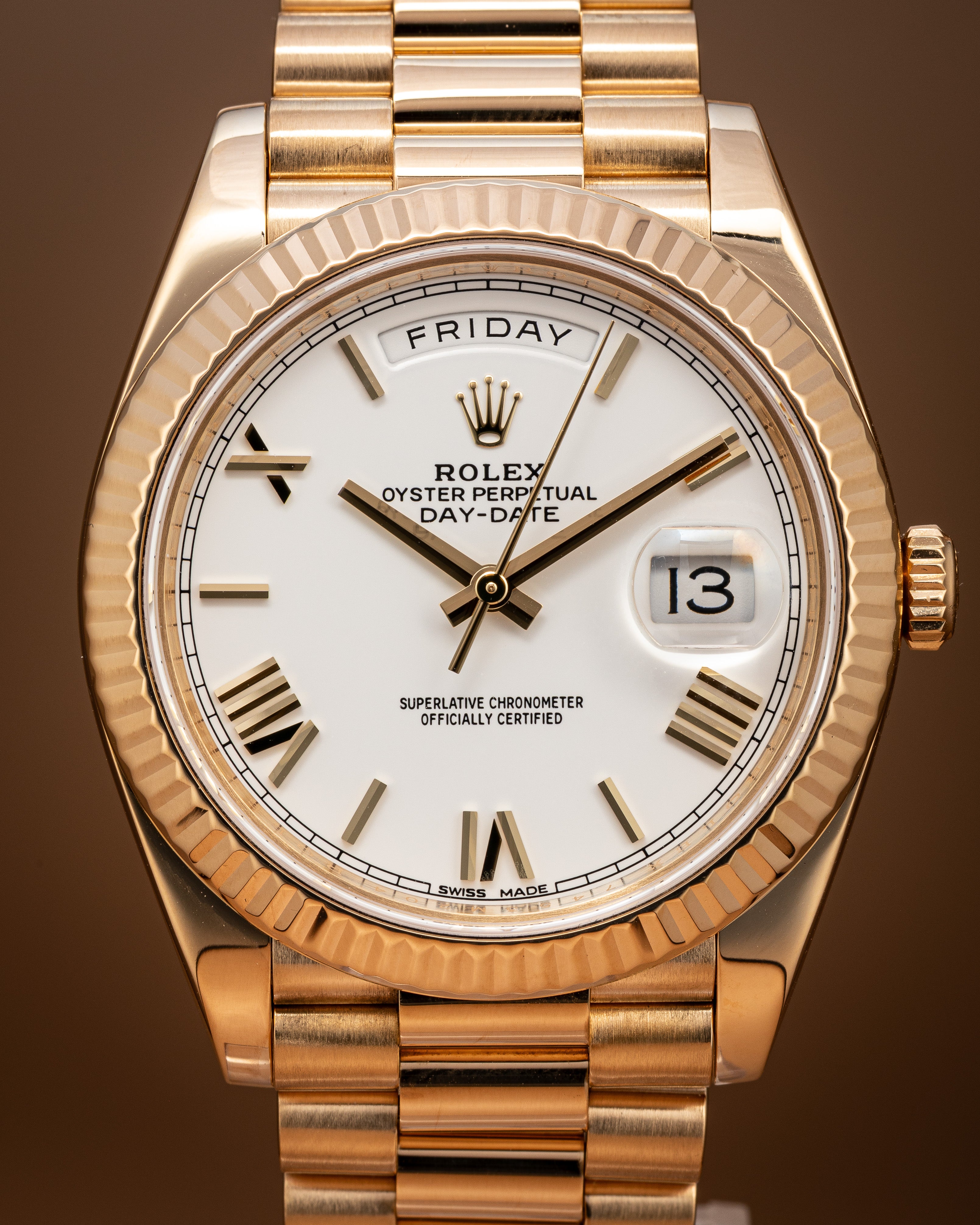 rolex gold day date 40