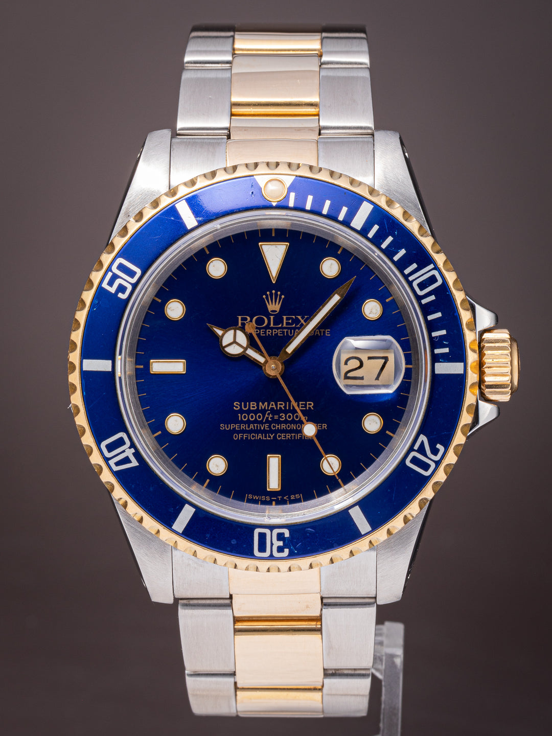 Rolex Stainless Steel and 18k Yellow Gold Submariner Date (16613)