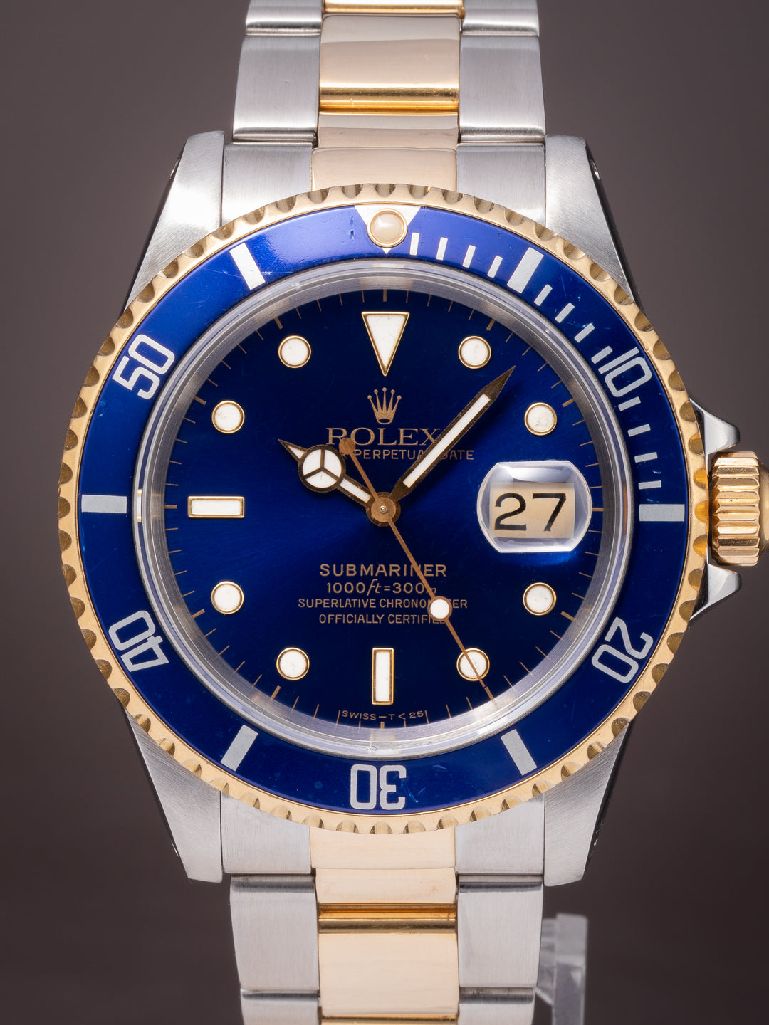 Rolex Stainless Steel and 18k Yellow Gold Submariner Date (16613)