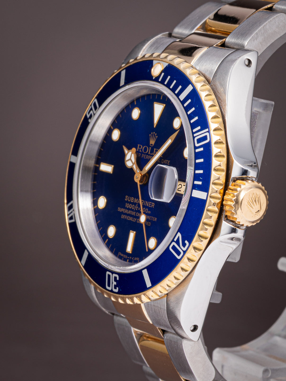 Rolex Stainless Steel and 18k Yellow Gold Submariner Date (16613)