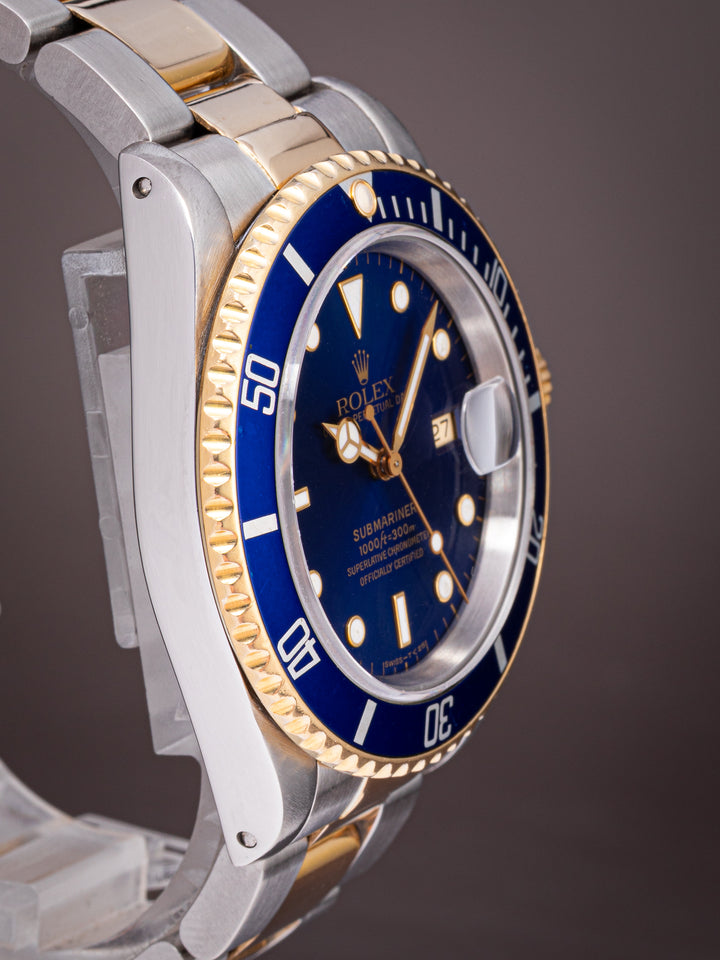 Rolex Stainless Steel and 18k Yellow Gold Submariner Date (16613)
