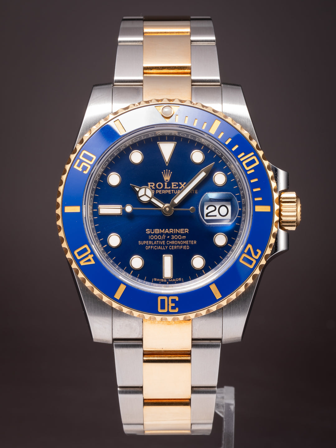 Rolex Stainless Steel and 18k Yellow Gold Submariner Date (116613LB)
