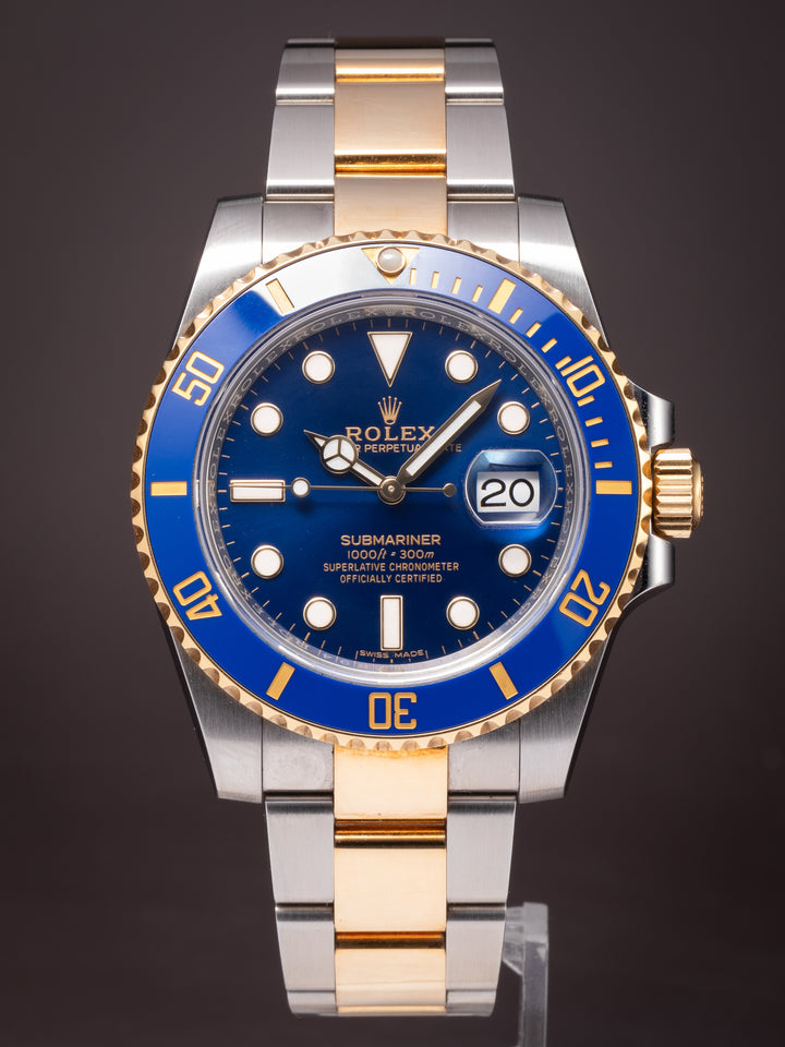 Rolex Stainless Steel and 18k Yellow Gold Submariner Date (116613LB)