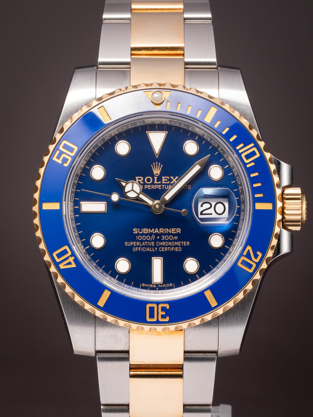 Rolex Stainless Steel and 18k Yellow Gold Submariner Date (116613LB)