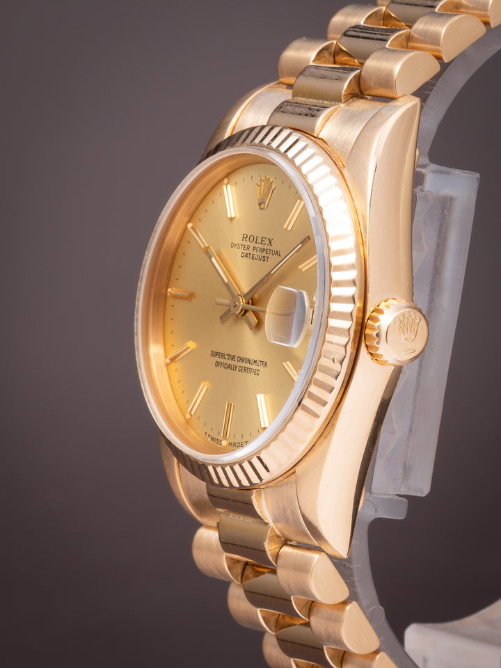 Rolex 18k Yellow Gold Women's Datejust (68278)