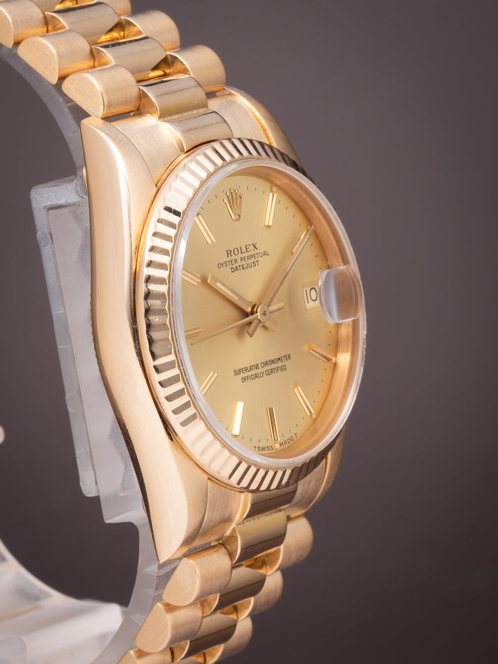 Rolex 18k Yellow Gold Women's Datejust (68278)
