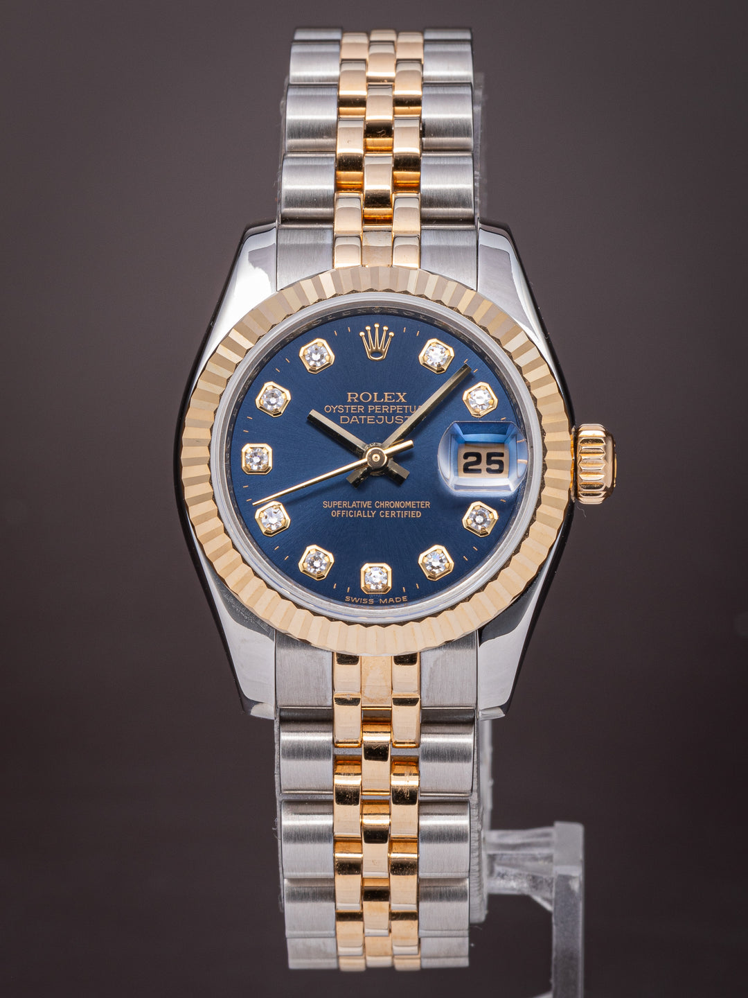 Rolex Stainless Steel and 18k Yellow Gold Women's Datejust (179173)