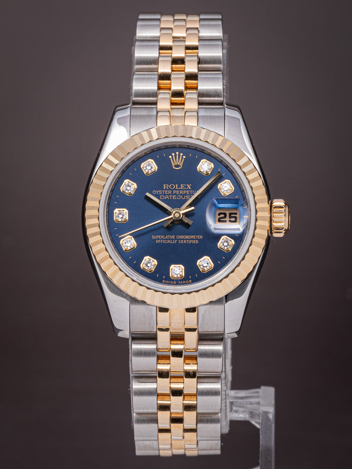 Rolex Stainless Steel and 18k Yellow Gold Women's Datejust (179173)