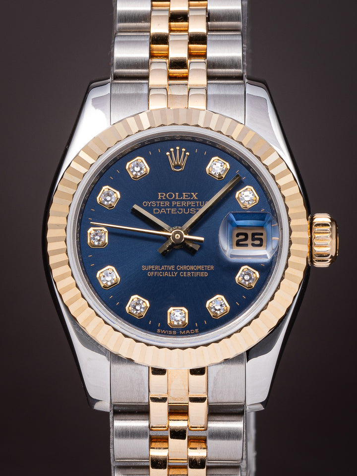 Rolex Stainless Steel and 18k Yellow Gold Women's Datejust (179173)