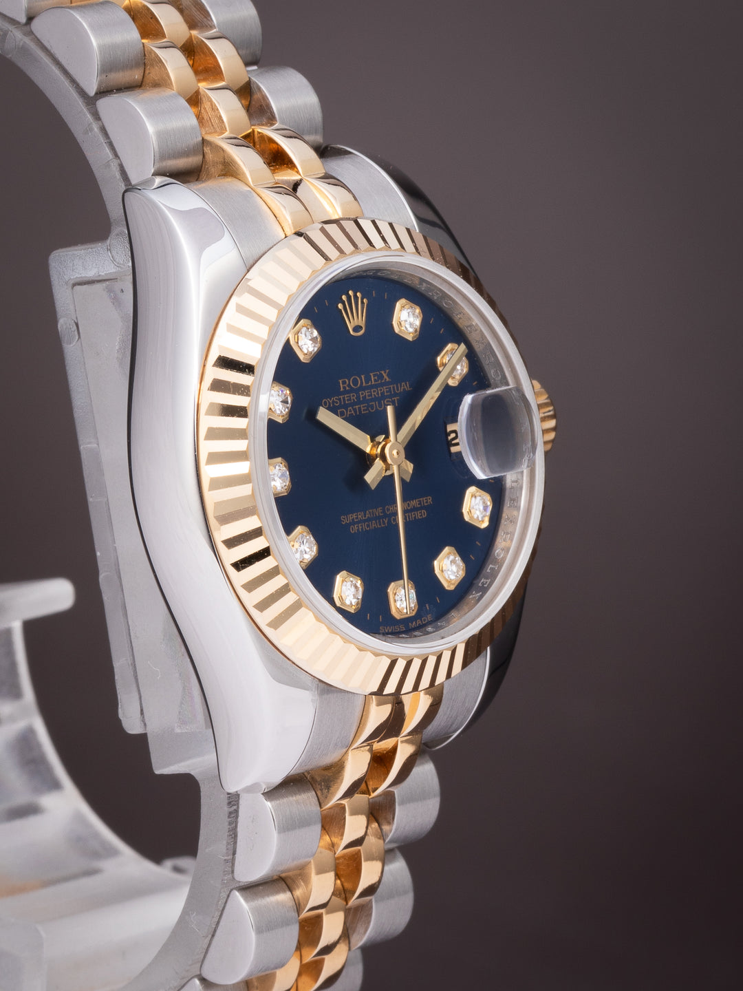 Rolex Stainless Steel and 18k Yellow Gold Women's Datejust (179173)