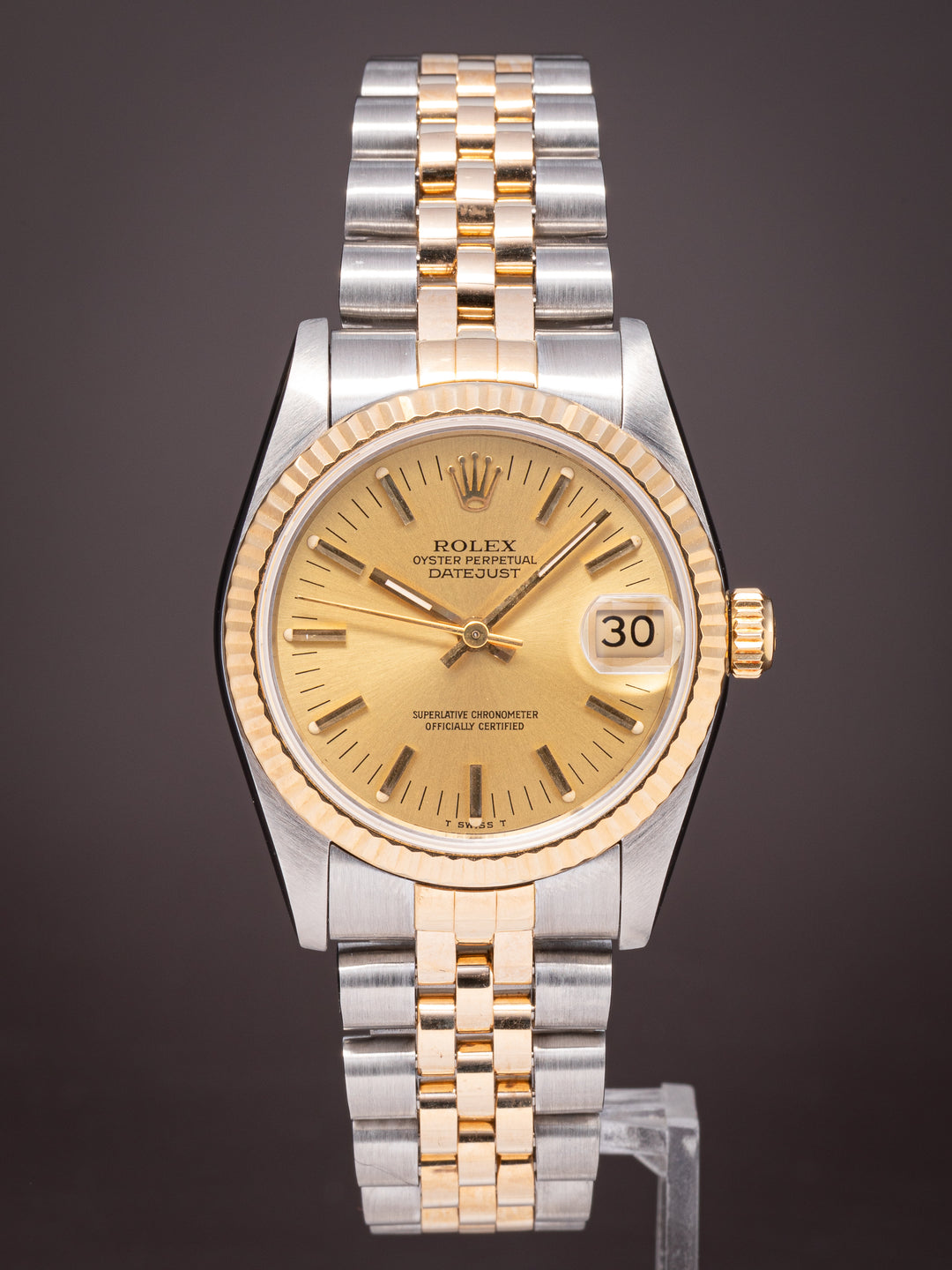 Rolex Stainless Steel and 18k Yellow Gold Women's Datejust (68273)