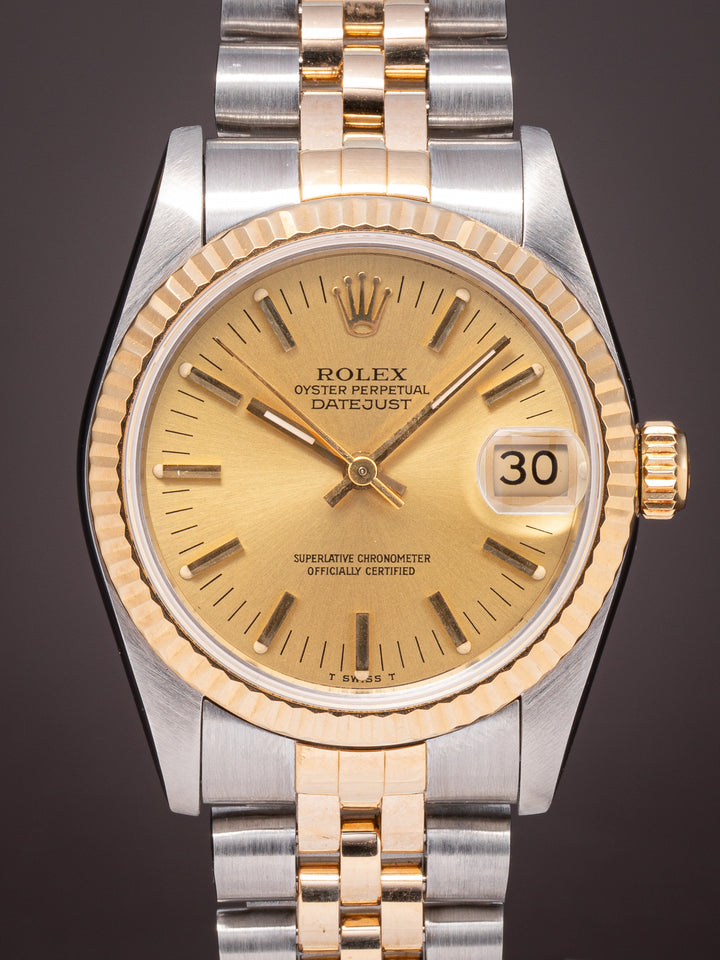 Rolex Stainless Steel and 18k Yellow Gold Women's Datejust (68273)