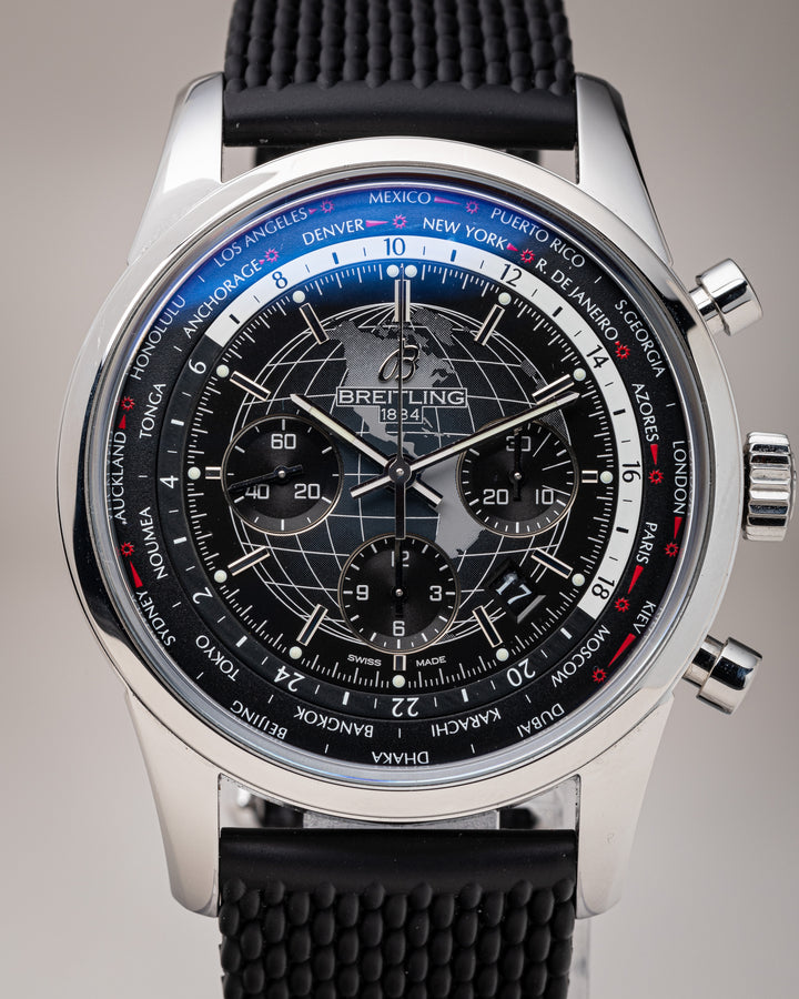 Breitling Stainless Steel Transocean Chronograph Unitime (AB0510)