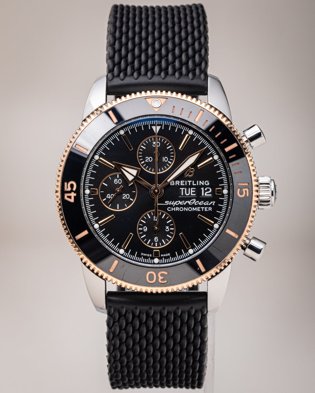 Breitling Stainless Steel and 18k Rose Gold Superocean Heritage Chronograph 44 (U13313)