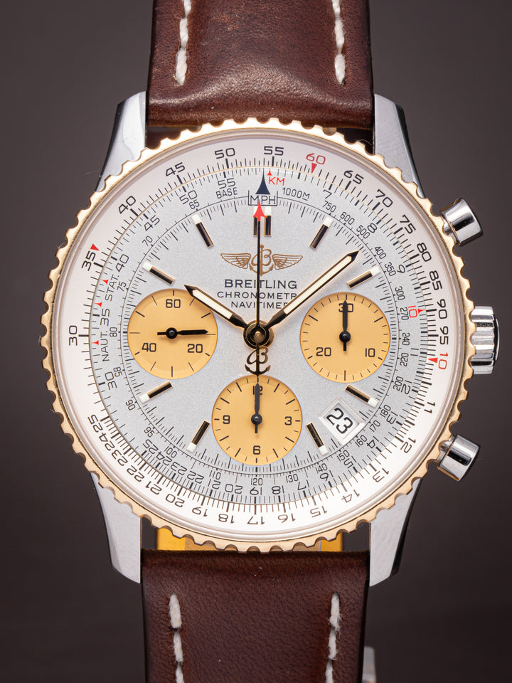 Breitling Stainless Steel and 18k Yellow Gold Navitimer Chronograph (D23322)
