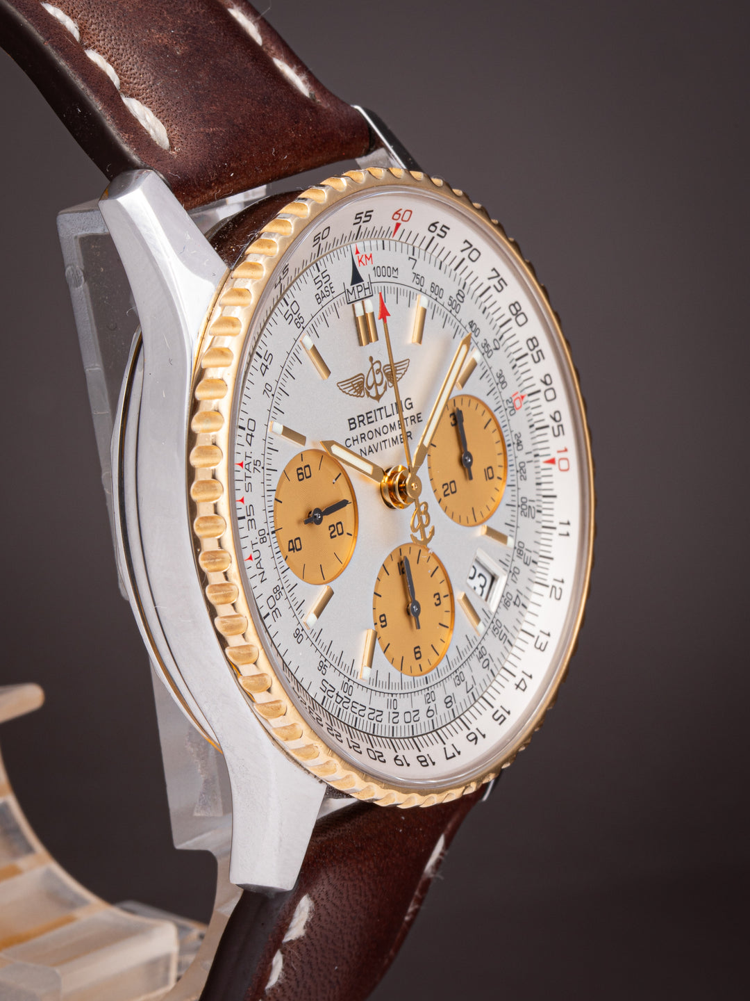 Breitling Stainless Steel and 18k Yellow Gold Navitimer Chronograph (D23322)