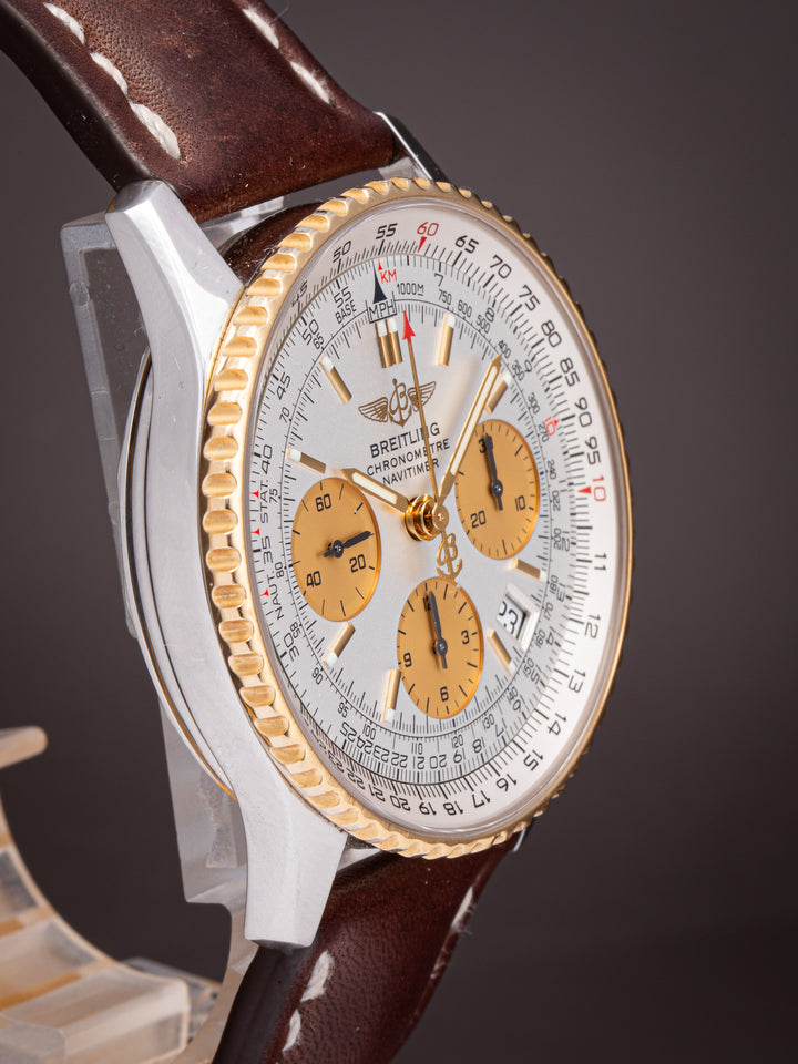 Breitling Stainless Steel and 18k Yellow Gold Navitimer Chronograph (D23322)