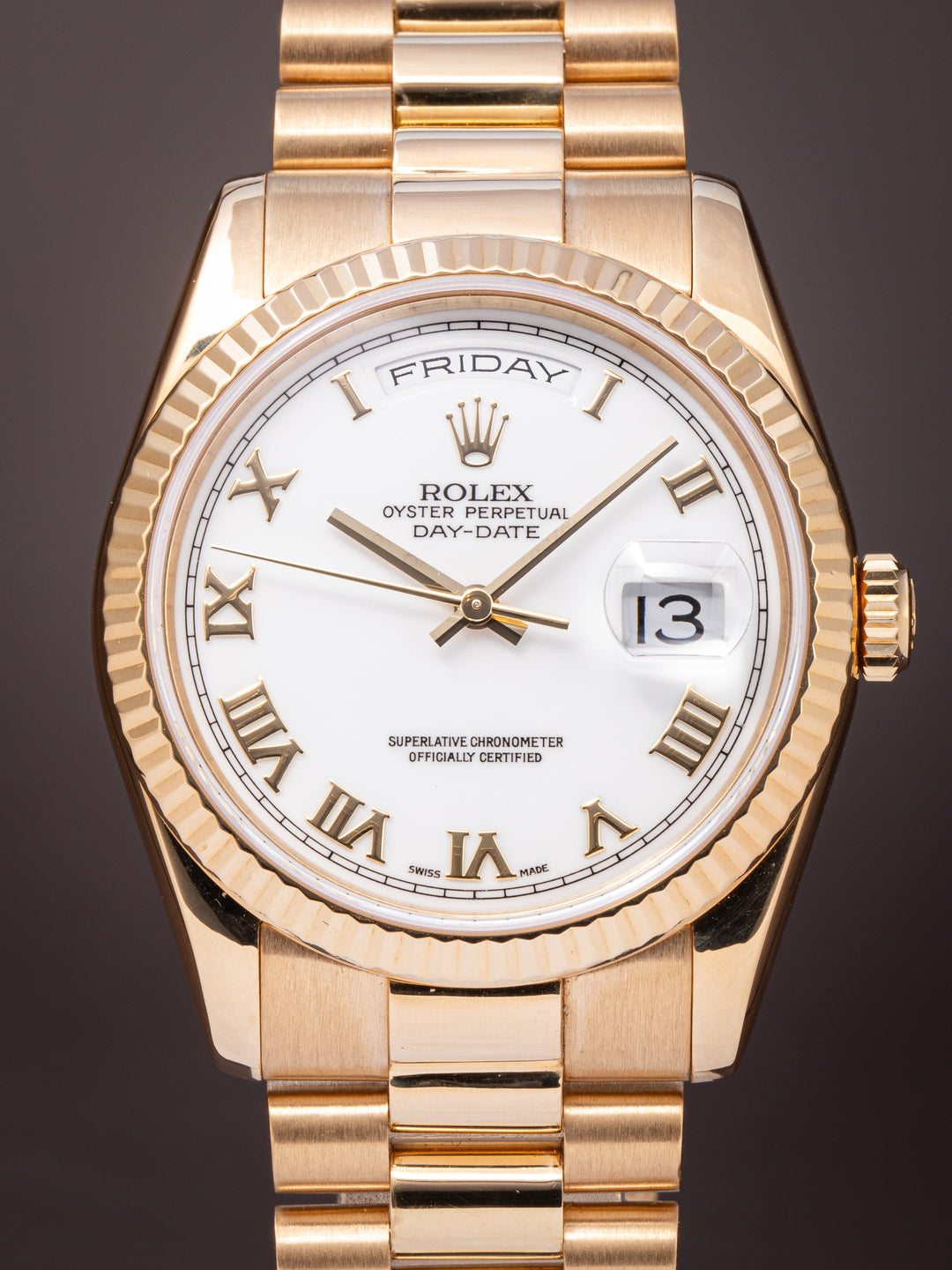 Rolex 18k Yellow Gold Day-Date (118238)