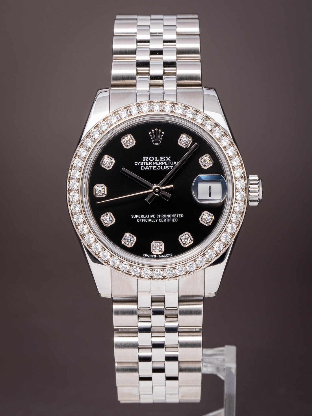 Rolex Stainless Steel Women's Datejust (178384RBR)