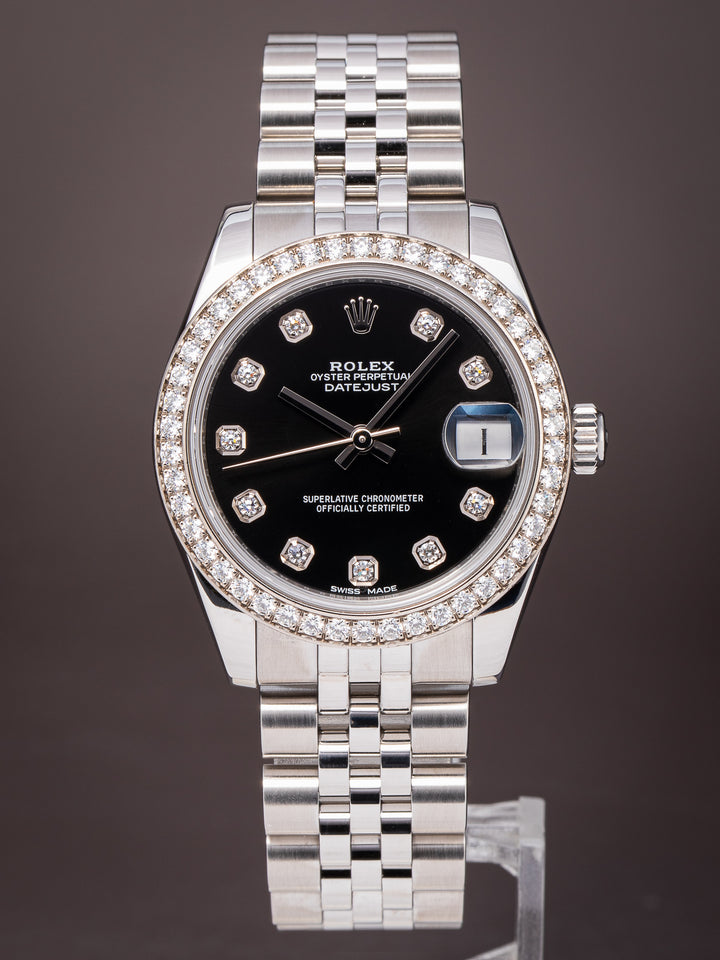 Rolex Stainless Steel Women's Datejust (178384RBR)