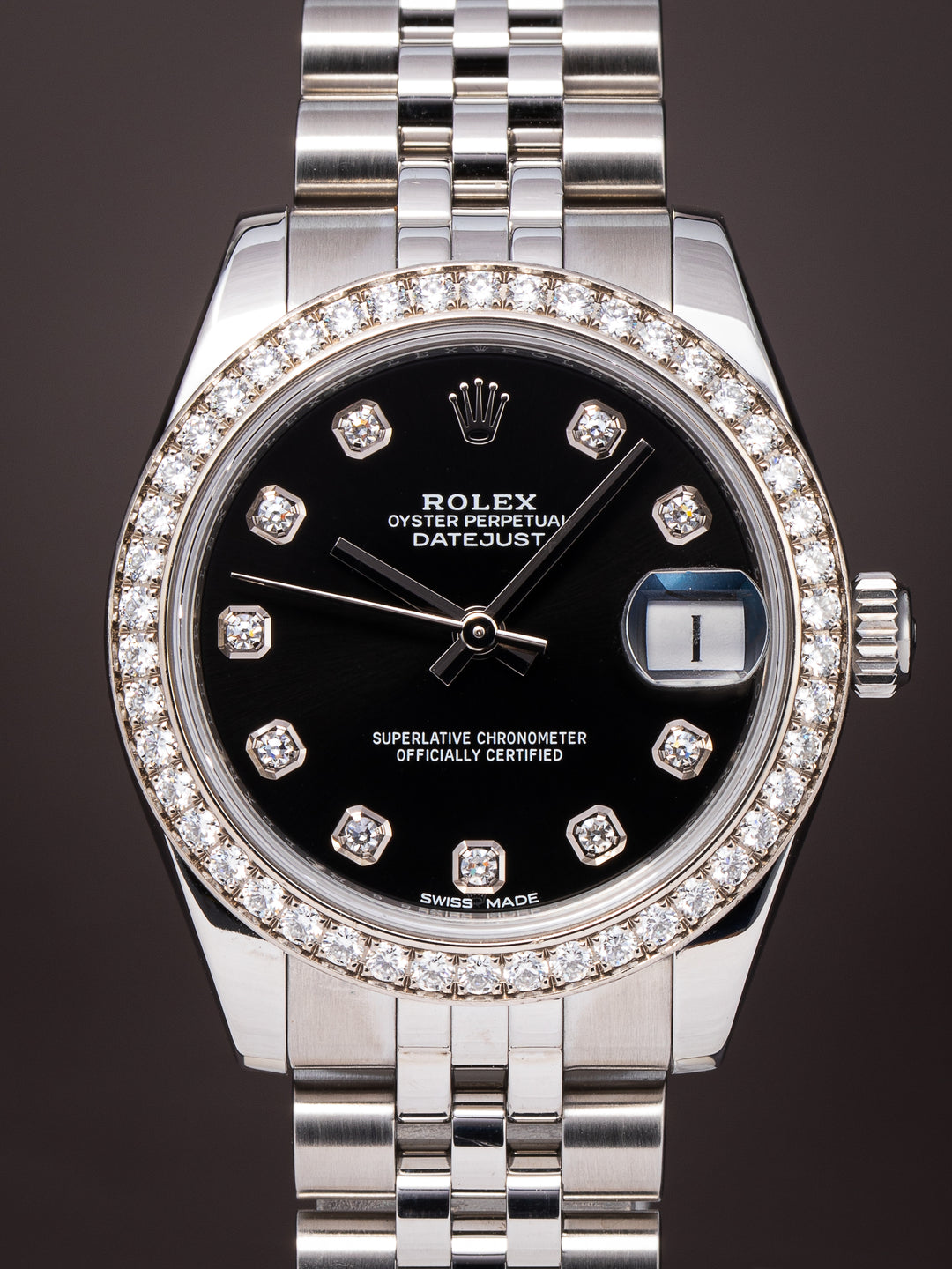 Rolex Stainless Steel Women's Datejust (178384RBR)