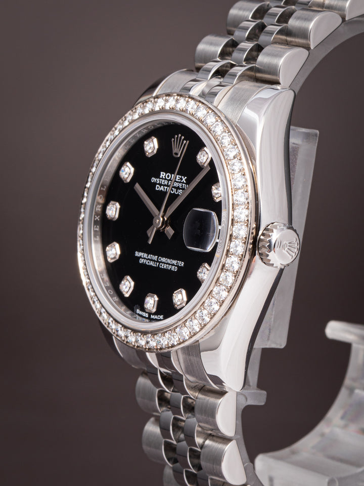 Rolex Stainless Steel Women's Datejust (178384RBR)