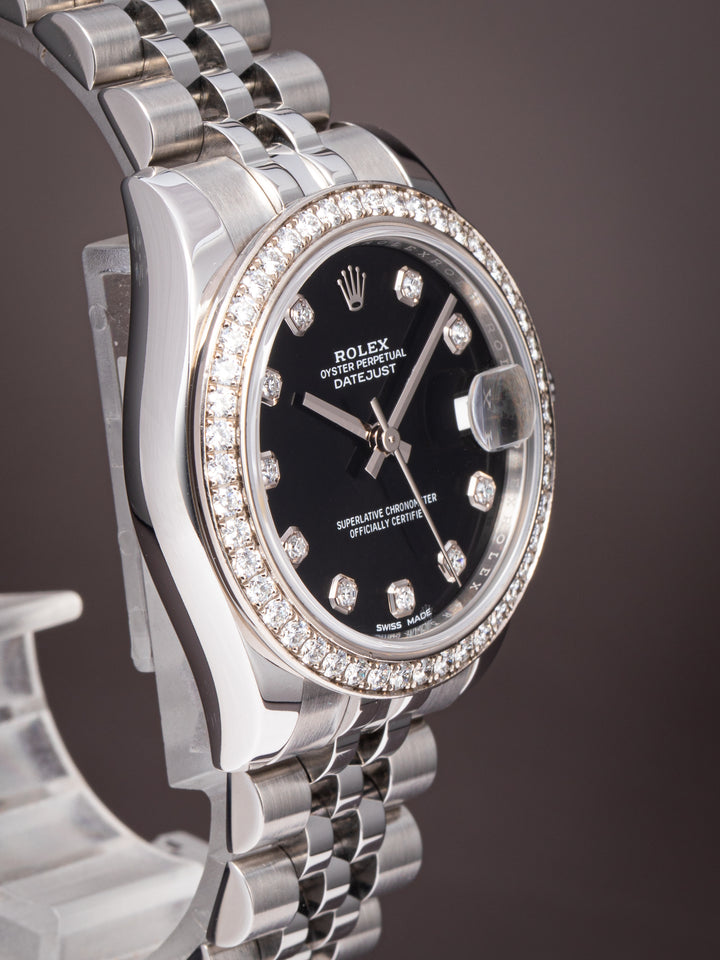 Rolex Stainless Steel Women's Datejust (178384RBR)